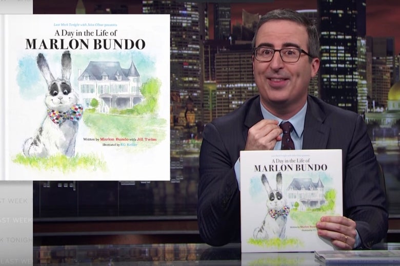 John Oliver unveils A Day in the Life of Marlon Bundo on Last Week Tonight.